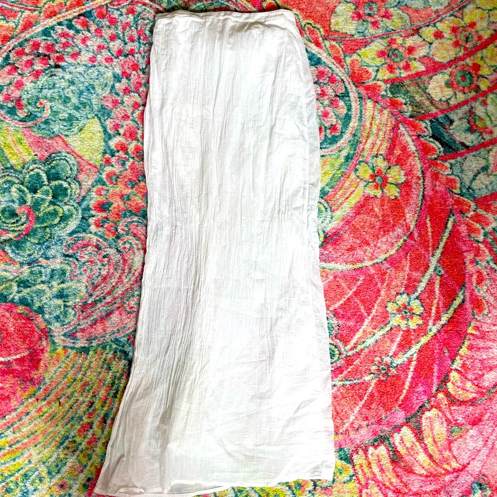 White maxi reformation skirt